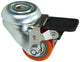 Mack by tente 1010124 - rol pu dubbele kogel.l centr. gat. rem 35mm oranje | 18 stuks