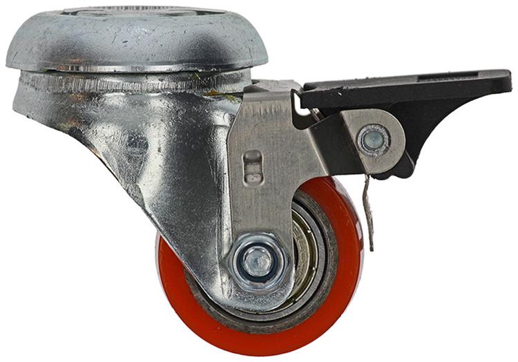Mack by tente 1010124 - rol pu dubbele kogel.l centr. gat. rem 35mm oranje | 18 stuks