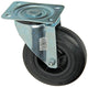 Mack by tente 1049125 - Placa de montaje de rueda giratoria de goma con borde de nailon 125 mm | 8 piezas