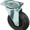Mack by tente 1049128 - Placa de montaje de rueda giratoria de goma con borde de nailon 160 mm | 4 piezas