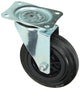 Mack by tente 1049128 - Placa de montaje de rueda giratoria de goma con borde de nailon 160 mm | 4 piezas