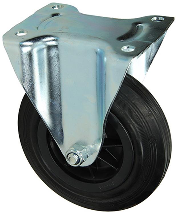 Mack by tente 1049129 - vast wiel bevestigingsplaat rubber met nylon velg 160mm | 4 stuks