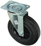 Mack by tente 1049130 - placa de montaje de rueda giratoria de goma con borde de nailon 200 mm | 4 piezas
