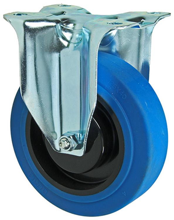Mack by tente 1058925 - ruota fissa, battistrada in gomma blu 125 mm | 4 pezzi