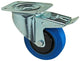 Mack by tente 1058943 - ruota girevole, battistrada in gomma blu e freno 100 mm | 4 pezzi