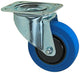 Mack by tente 1058944 - rueda giratoria, placa de goma azul 100 mm | 4 piezas