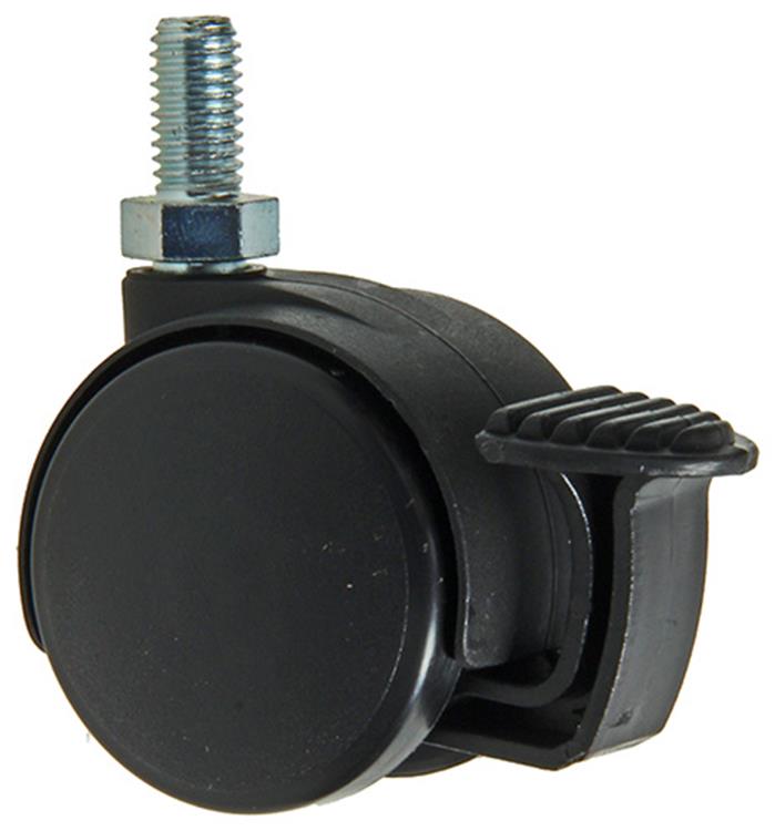 Mack by tente 1058962 - ruota girevole con forcella freno singola pp, con filettatura 40 mm | 10 pezzi