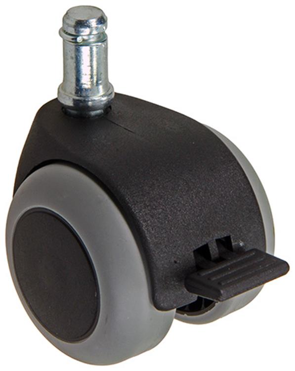 Mack by tente 1058957 - ruota girevole con forcella freno monoruota pp, con perno 50 mm | 5 pezzi