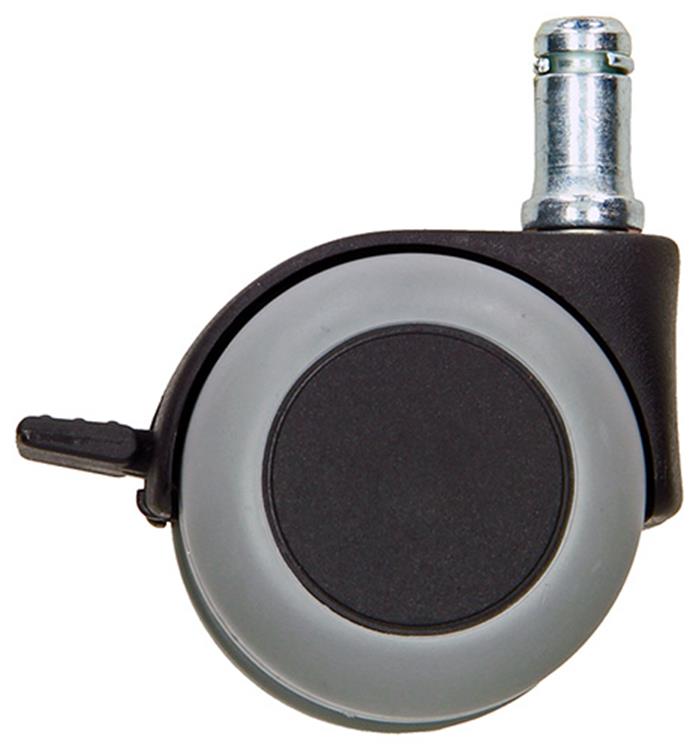 Mack by tente 1058957 - ruota girevole con forcella freno monoruota pp, con perno 50 mm | 5 pezzi