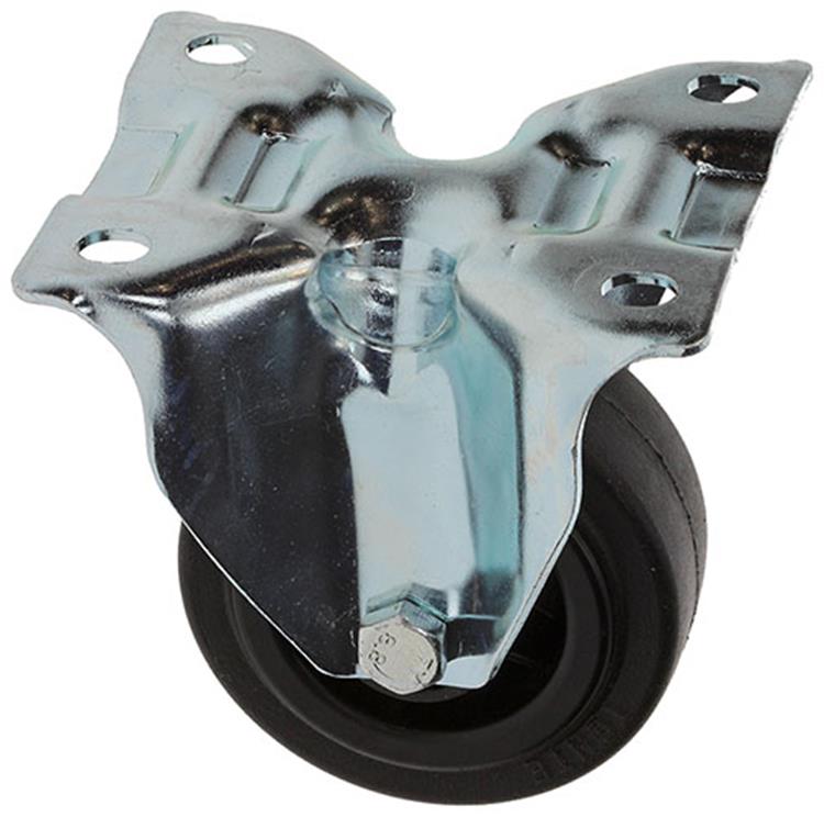 Mack by tente 1049121 - vast wiel bevestigingsplaat rubber met nylon velg 80mm | 8 stuks