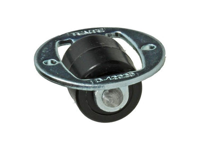 Mack by tente 1058965 - ruota fissa, forcella asse ruota in acciaio stampato rivettato, piastra tonda | 10 pezzi