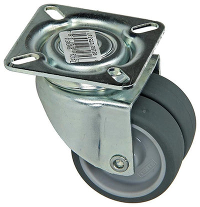 Mack by tente 1014734 - dubbel zwenkwiel 50mm op plaat | 8 stuks