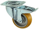 Mack by tente 1058938 - zwenkwiel, pu loopvlak plaat en rem 100 mm | 4 stuks