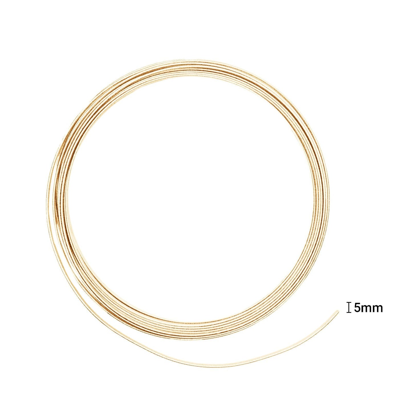 Vaessen creative • filo di alluminio goffrato piatto 5mmx1mmx5m oro chiaro