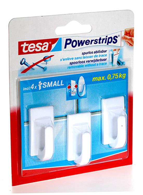 Tesa gancho pequeño clásico blanco
