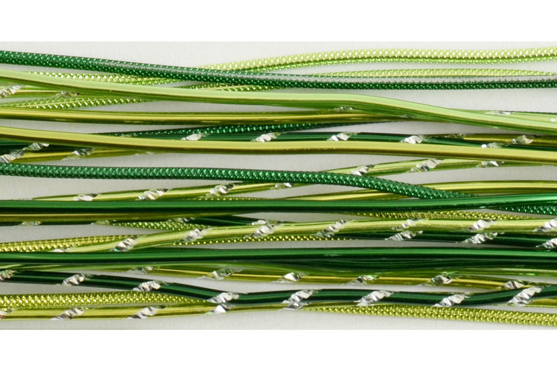 Vaessen creative • sieraden kit alu-stems 40cmx2mm groen 27st.