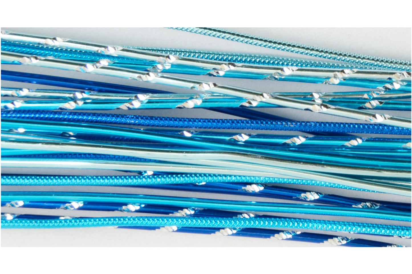 Vaessen creative • kit di gioielli steli in alluminio 40cmx2mm blu 27pz.