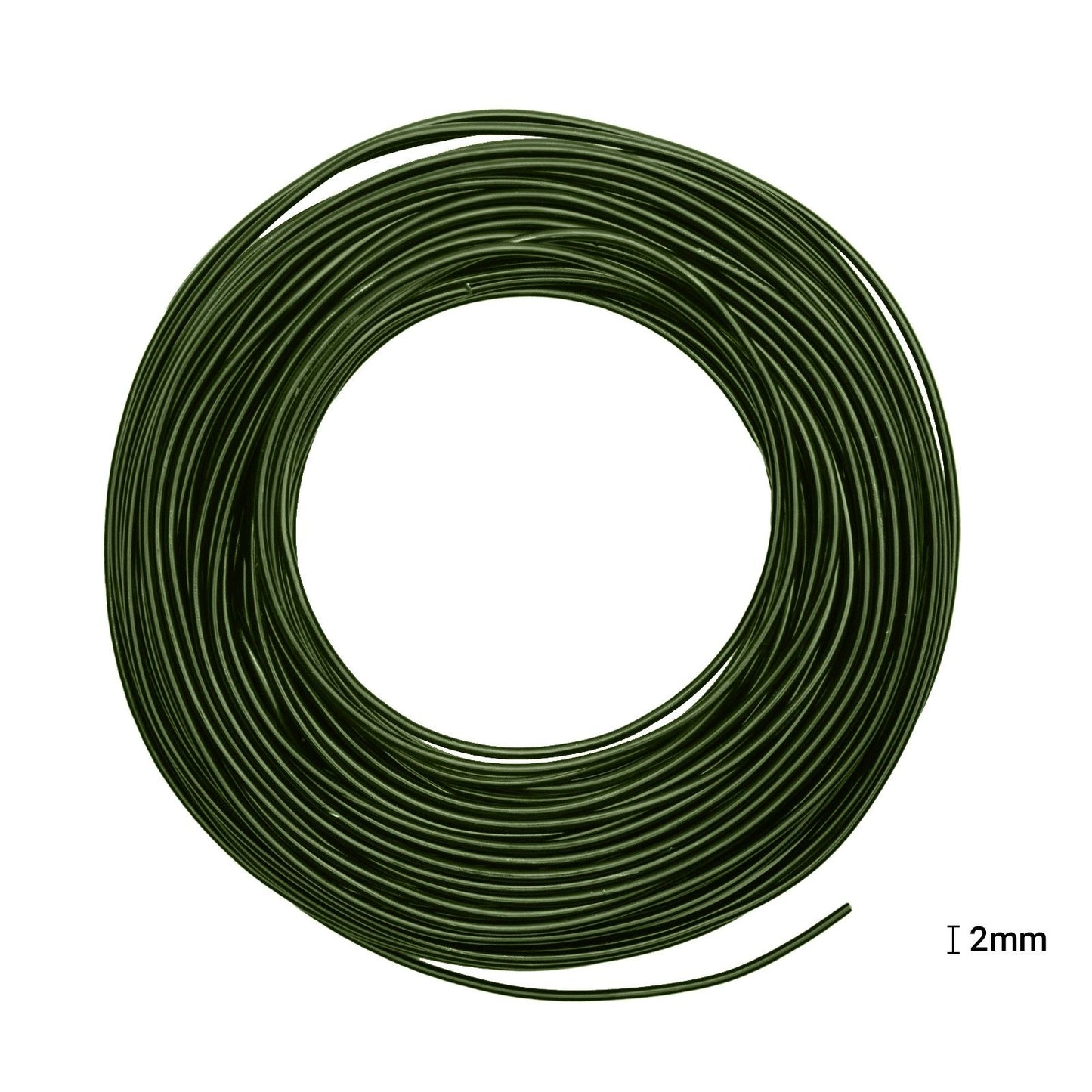 Vaessen creative • alambre de aluminio 500g 37mx2.5mm verde oscuro