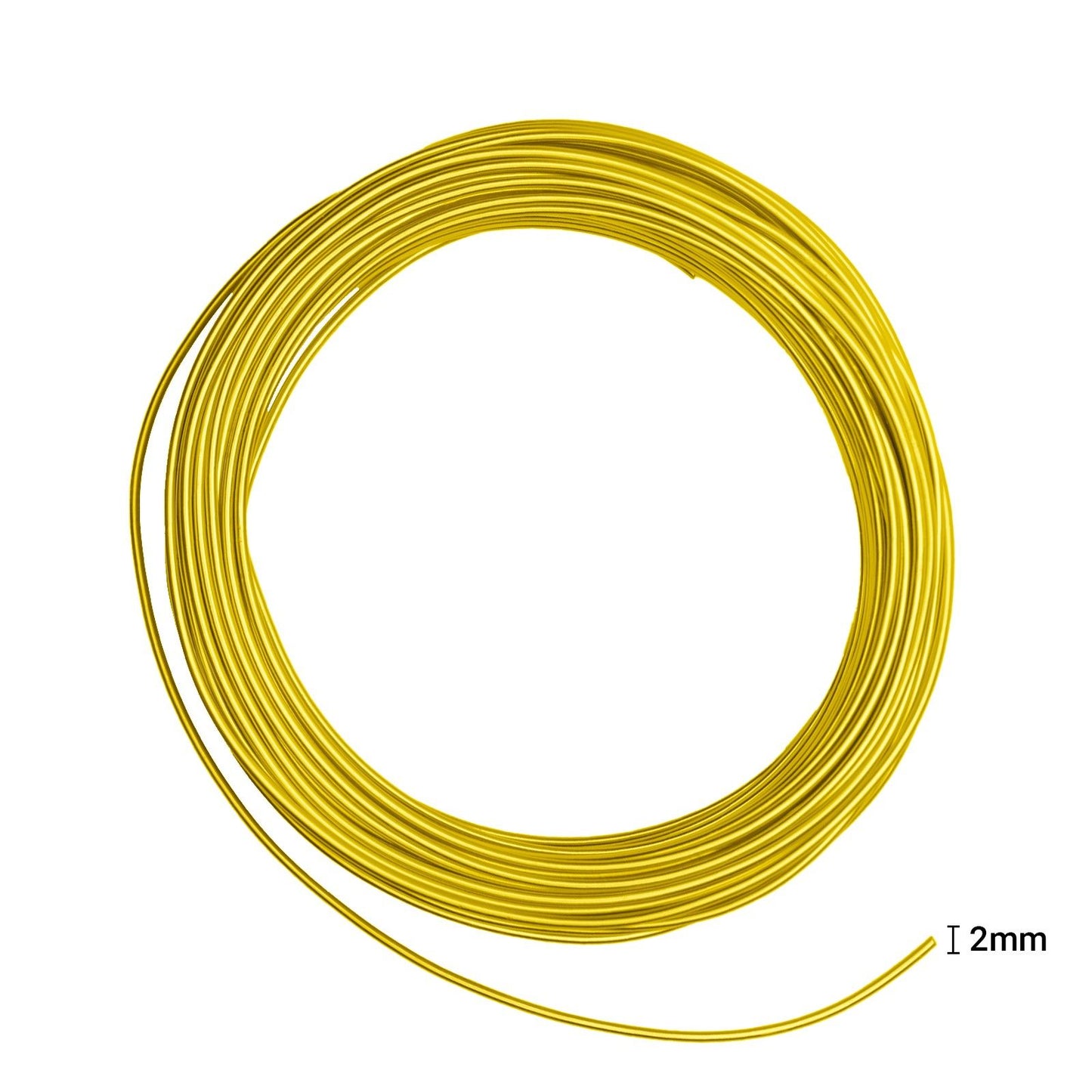 Vaessen creative • alambre de aluminio 500g 37mx2.5mm amarillo soleado