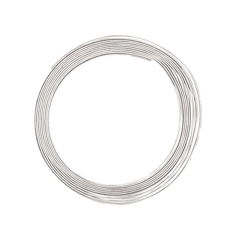 Vaessen creative • aluminiumdraad embossed plat 5mmx3m zilver