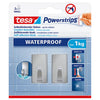 Tesa powerstrips waterproof haken s metaal rechthoekig 2stk
