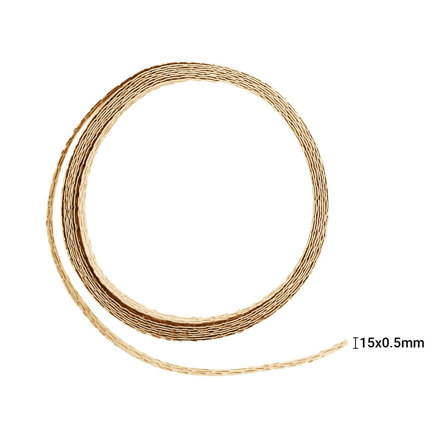Vaessen creative • filo di alluminio coccodrillo 1,5 cm x 0,5 mm x 3 m oro chiaro
