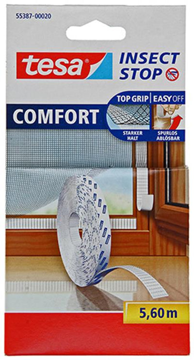 Tesa 1050481 - nastro in velcro premium ferma insetti 5,6 m | 22 pezzi