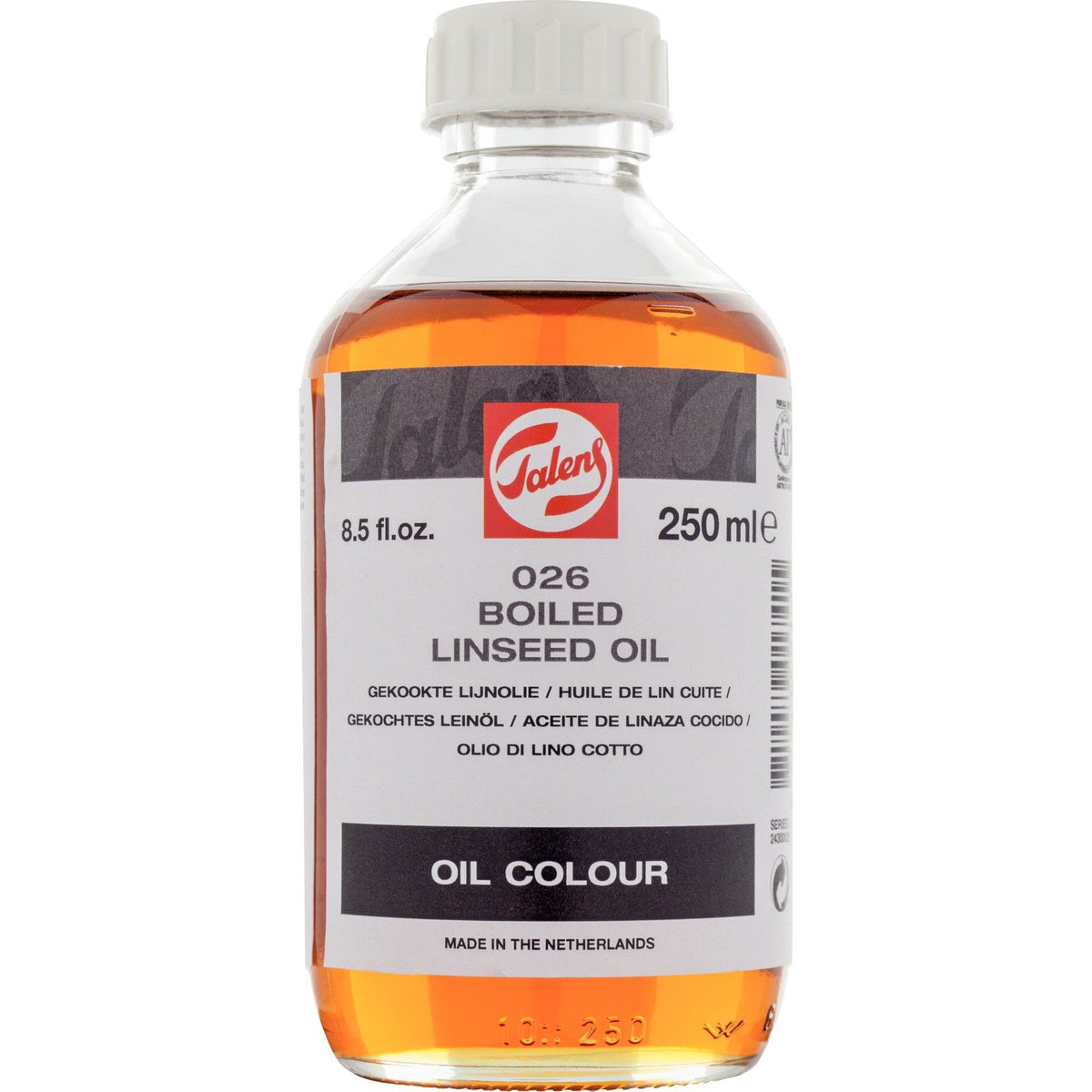 Talens • gekookte lijnolie 026 fles 250ml