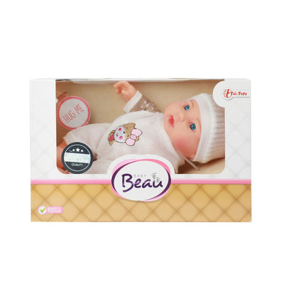 Baby Beau Babypop con cappello, 23 cm