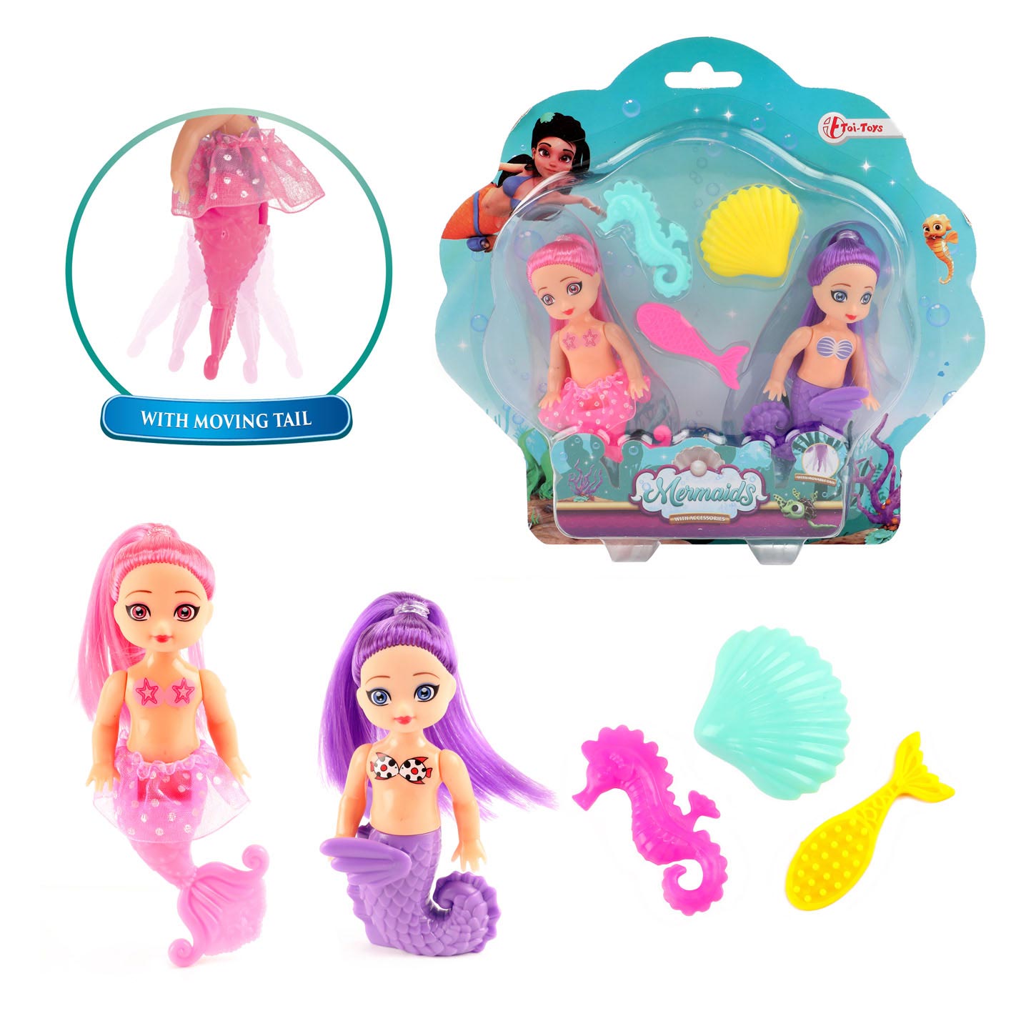 Sirene sirena pop con accessori, 12 cm