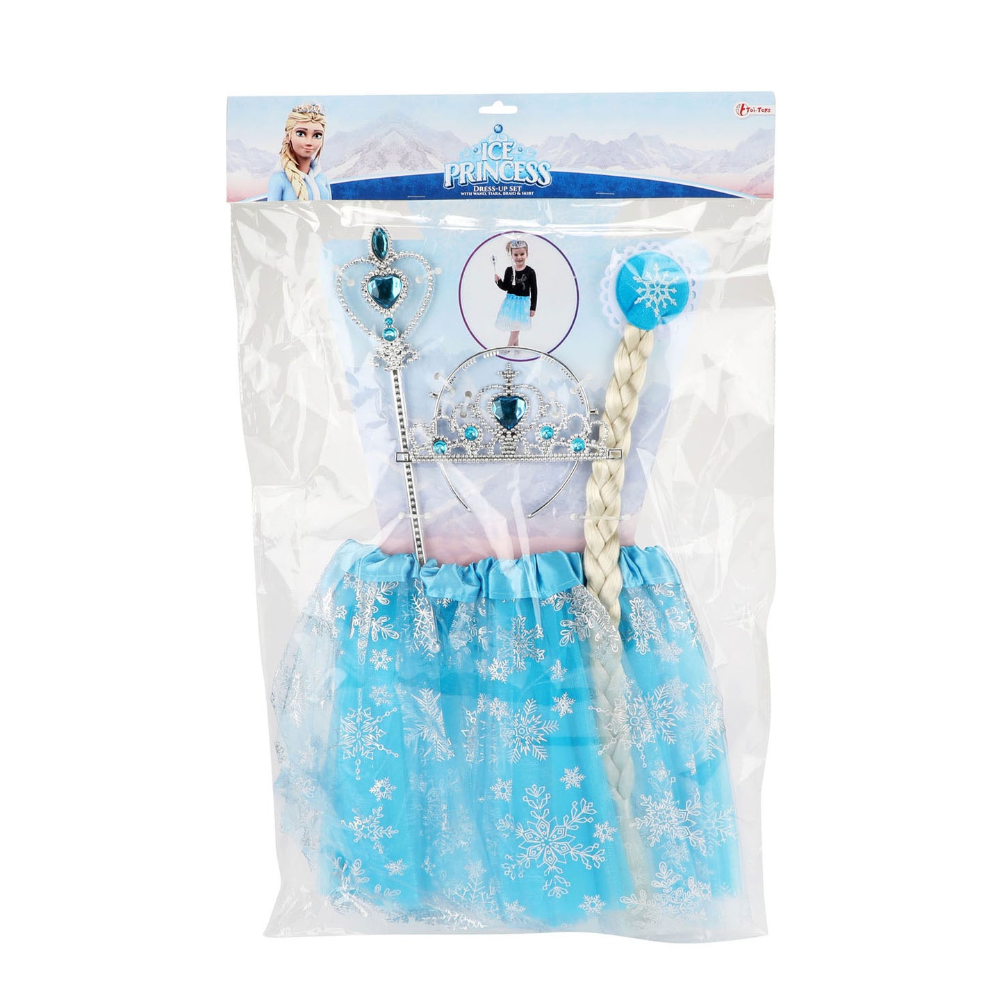 Toi-toys ghiaccio con tutu, tiara e principessa di staf