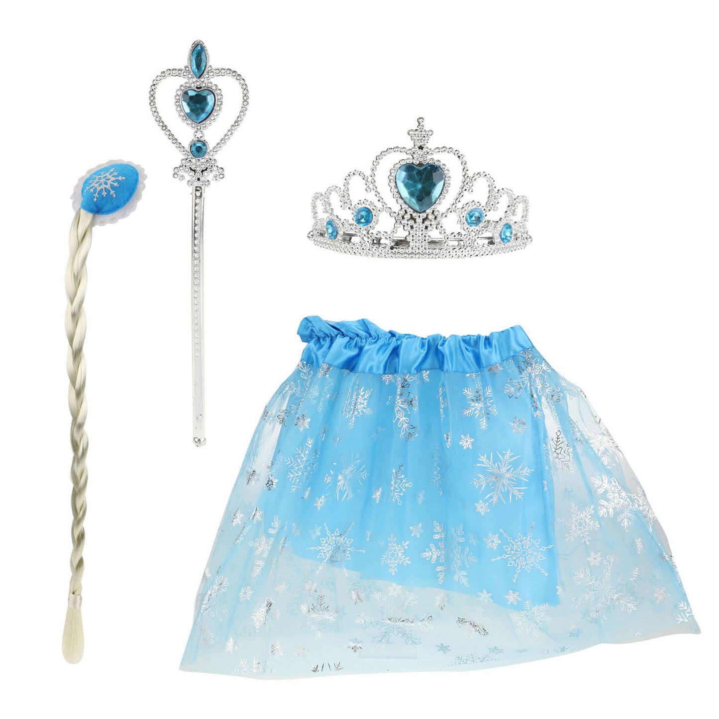 Toi-toys ghiaccio con tutu, tiara e principessa di staf