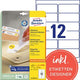 Verwijderbare etiketten avery l4743rev-25 99,1x42,3mm wit