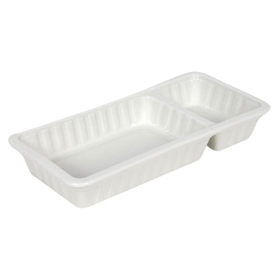 Contenedor patatas fritas 20x9,5x3,2cm porcelana blanca
