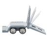 Toi-toys metal vrachtwagen met oplegger en helikopter