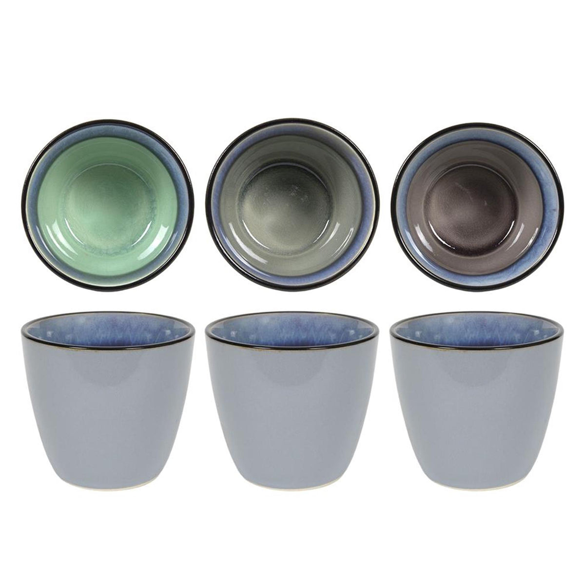 Svenska living mug reactive glaze 9x8cm 6 pcs