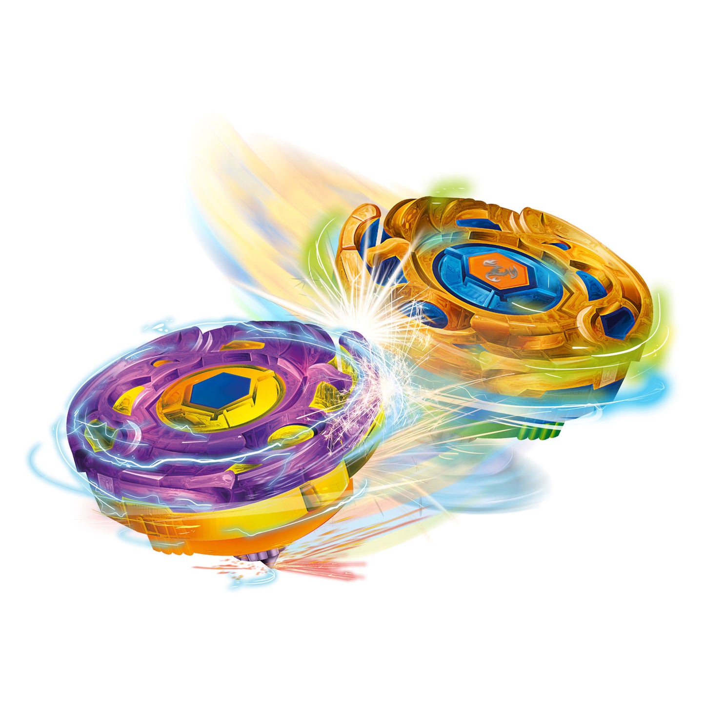 Toi-toys metalen tol gyro battle met afschieter