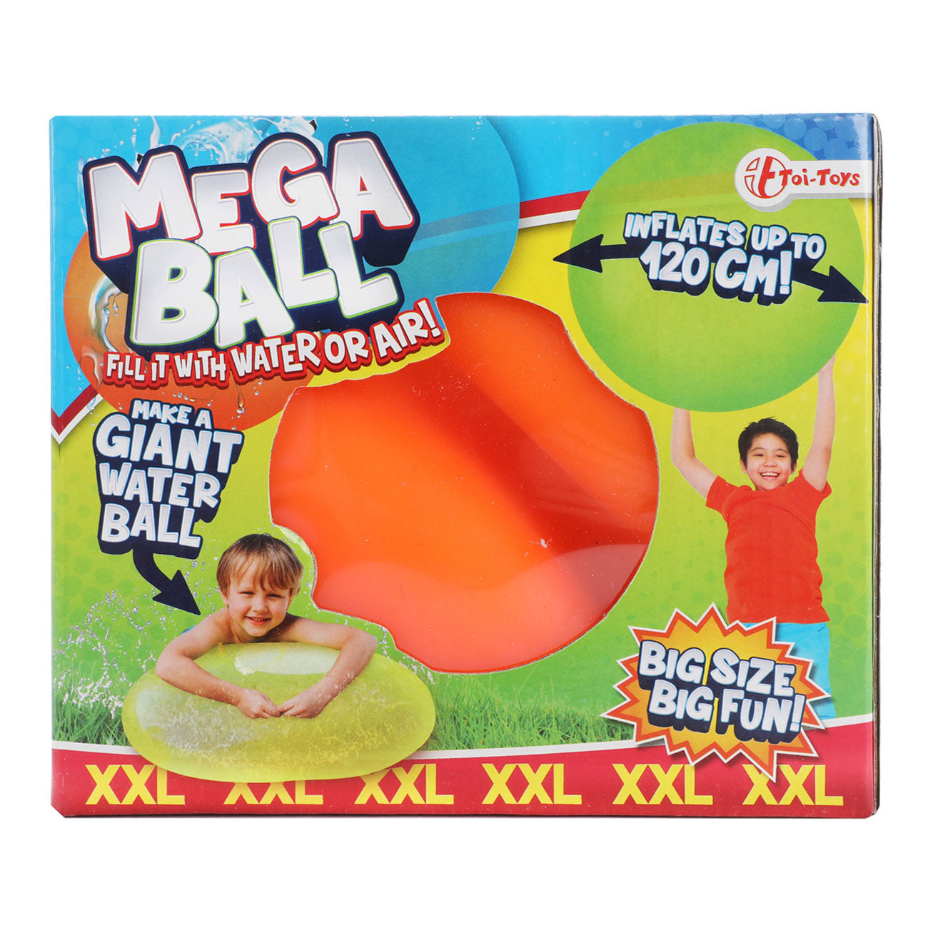 TOI-TOYS MEGA BALL PADRER lleno de aire o agua, 120 cm