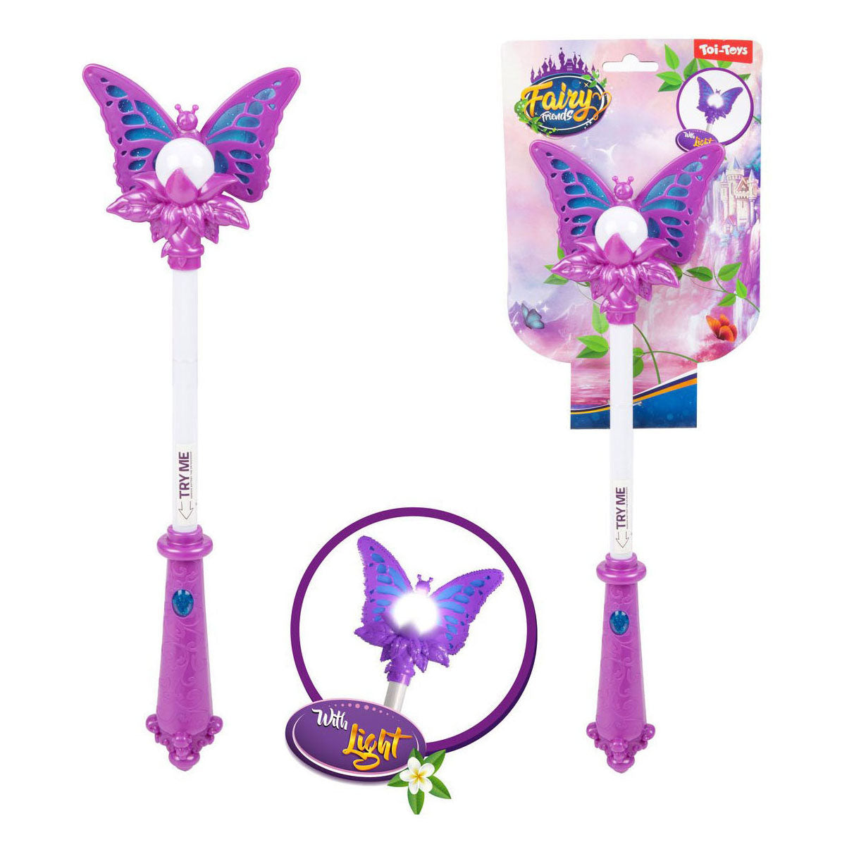 Toi-toys magic gamba perla con luce