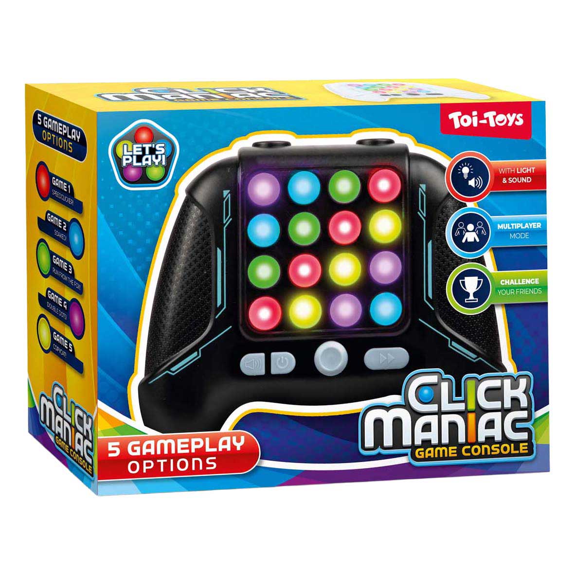 TOI-TOYS Chases Controlador de juego de juego electrónico ligero 5in1