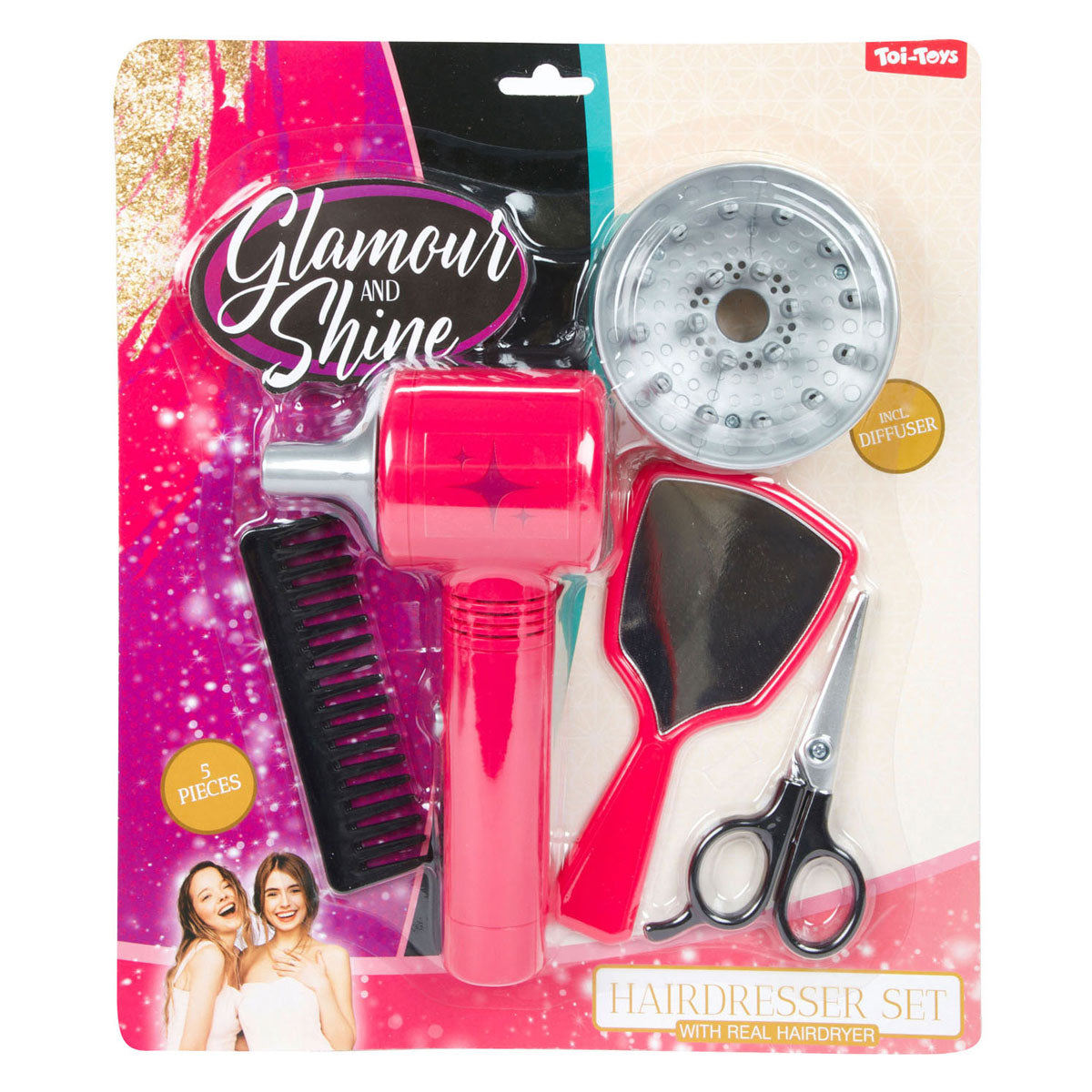 Toi-toys glamor shine kapperset con fohn difusor