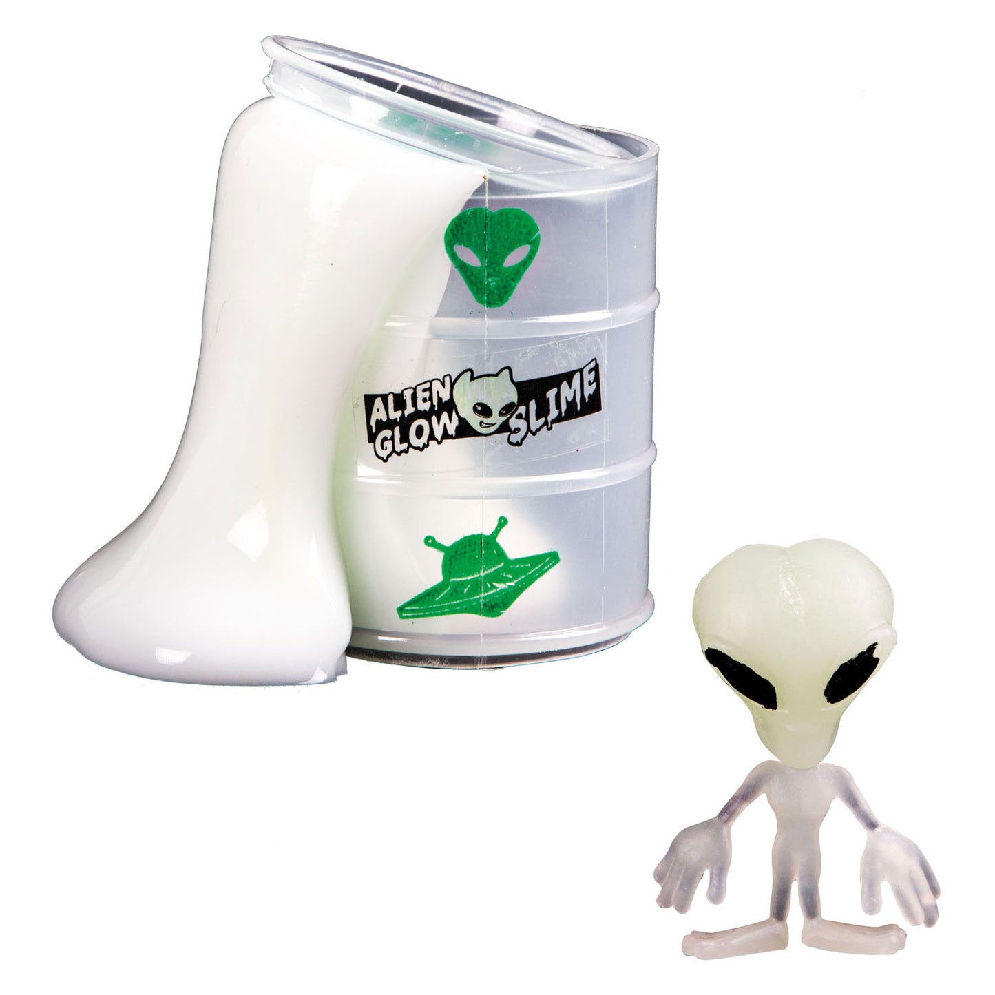 TOI TOYS GLOW N Fun Olievat con Glow in Dark Mucus Alien