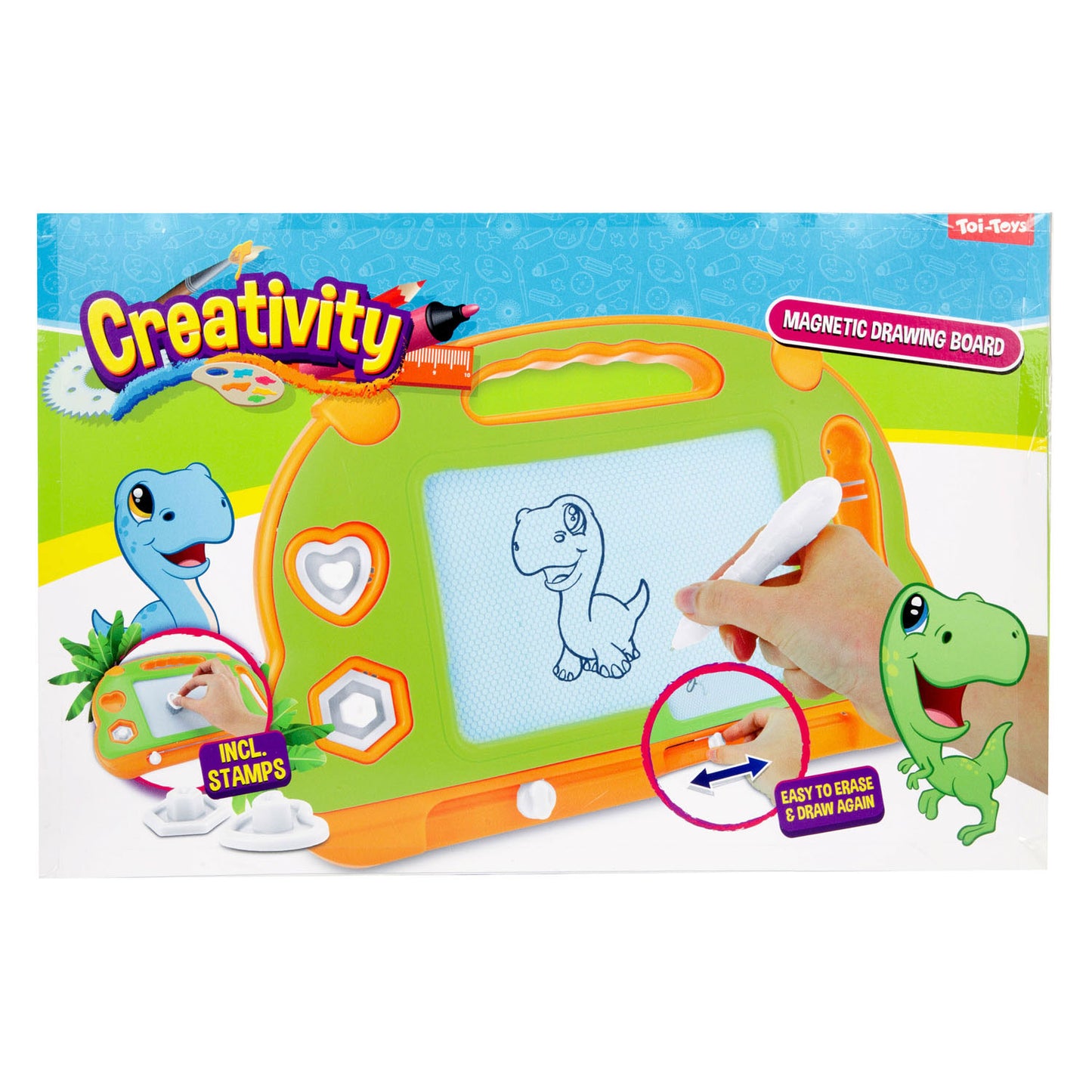 Toi-Toys creatividad de dibujo magnético con bolígrafo y formas