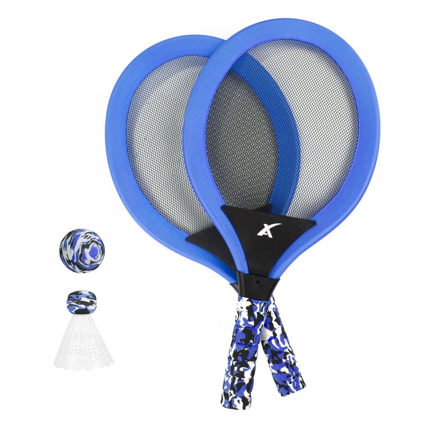 Toi-toys toi toys adrenix soft tennisset 4-delig met 2x racket+bal+shuttle 4 assorti