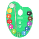 Tavolozza di pittura 12 colori e pennello - afbeelding 3