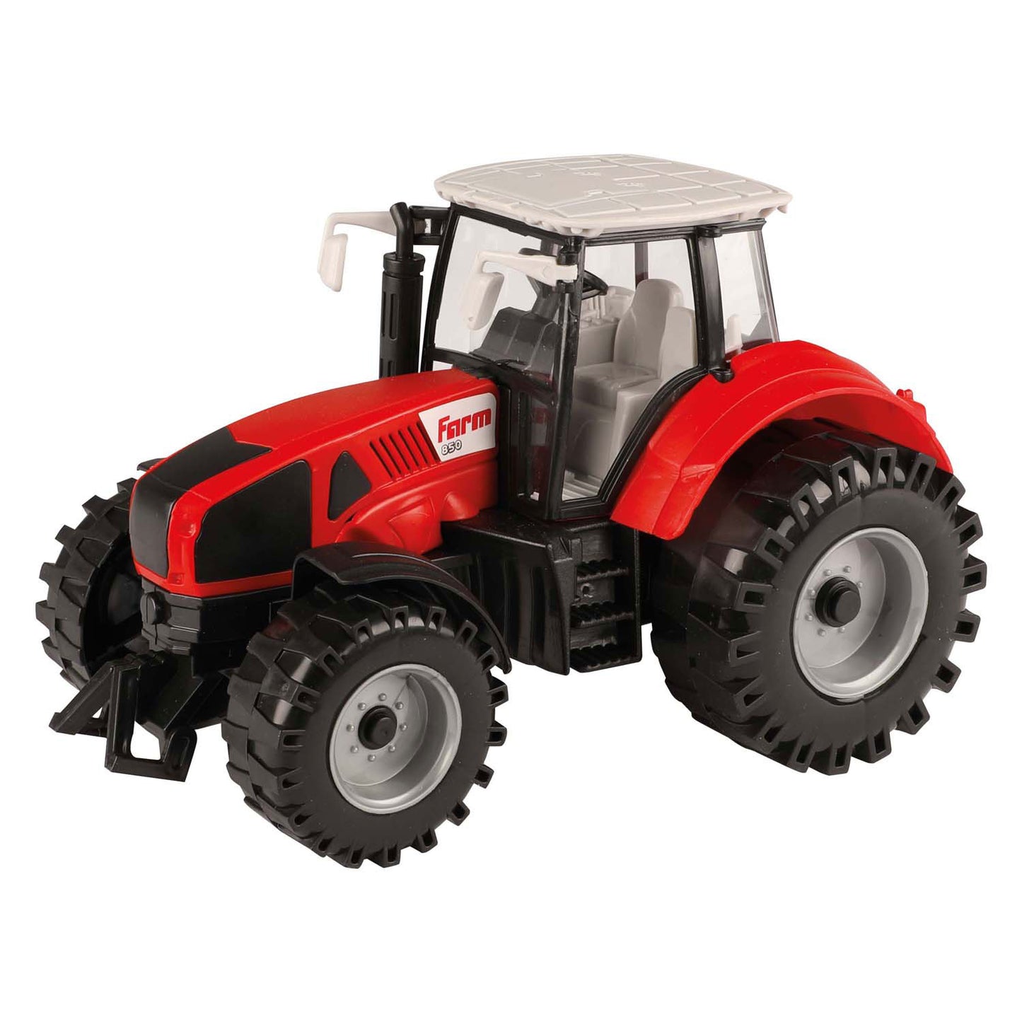 Trattore Toi-Toys con attrito rosso, 19 cm