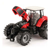 Trattore Toi-Toys con attrito rosso, 19 cm
