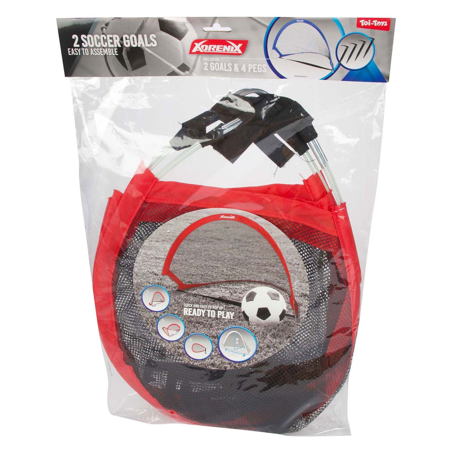Set di giochi pop-up adrenix calcio, set di 2