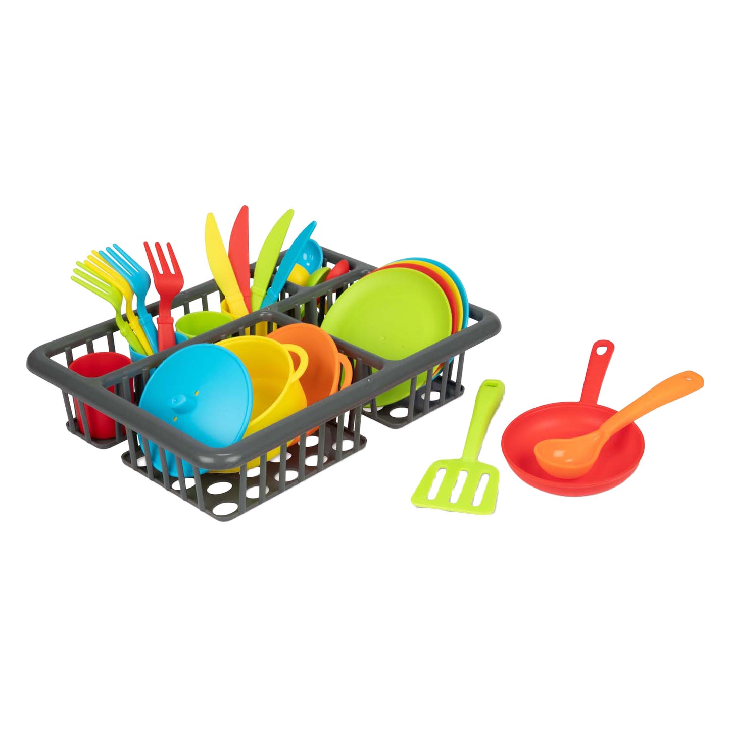 Toi-Toys Home Food Whashing Rack con cubiertos y sartenes, 27dlg.