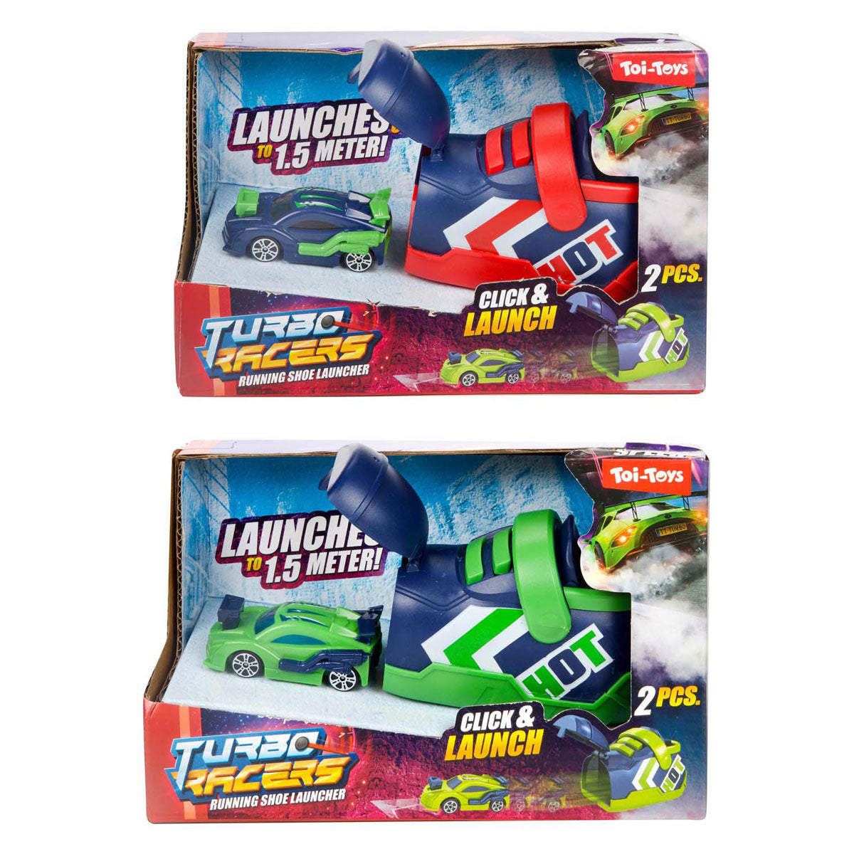 TOI-TOYS Turbo Racers Rally Car con Shielder